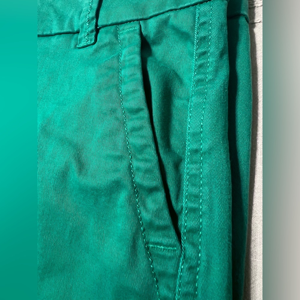 Crown & Ivy CAROLINE Green Shorts Sz/14. Cotton. - Picture 7 of 13